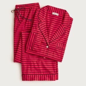 J.Crew Dreamy cotton-blend pajama pant set in stripe
